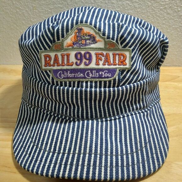 Vintage Rail Fair 1999 Sacramento Conductor Engineer Hat - Picture 1 of 7